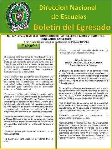 Concurso de Patrulleros a Subintendentes,egresados en el 2002