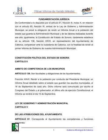 Primer Informe de Gobierno - Caborca