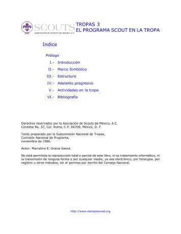 El Programa Scout en la Tropa - Scouts, Grupo 1, Puerto Vallarta