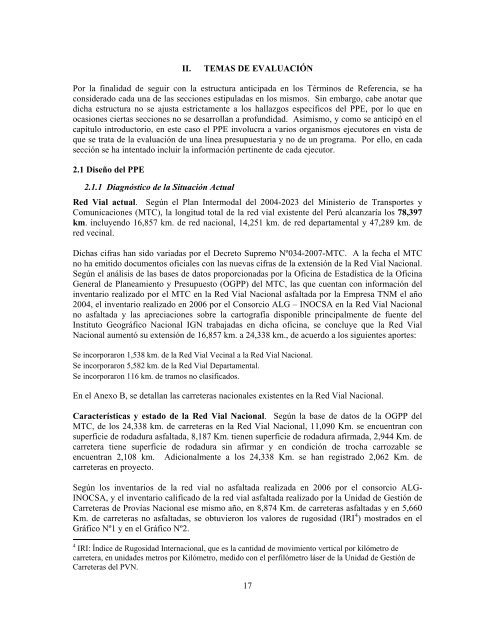 informe preliminar - Ministerio de Transportes y Comunicaciones