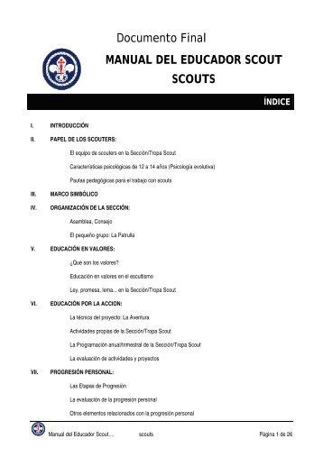 Manual Educador Scout - Exploradores de Madrid