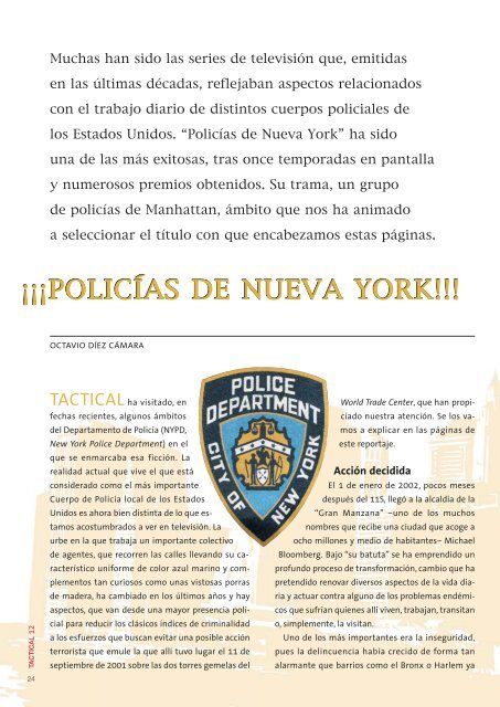 NYPD Policia de Nueva York - Andreu Soler i Associats