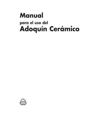 MANUAL PARA USO ADOQUIN - Piera Eco-Cerámica