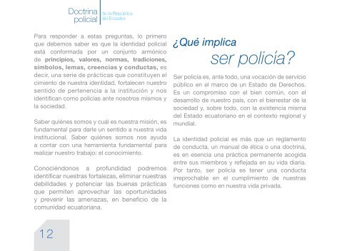 Doctrina Policial - Ministerio del Interior