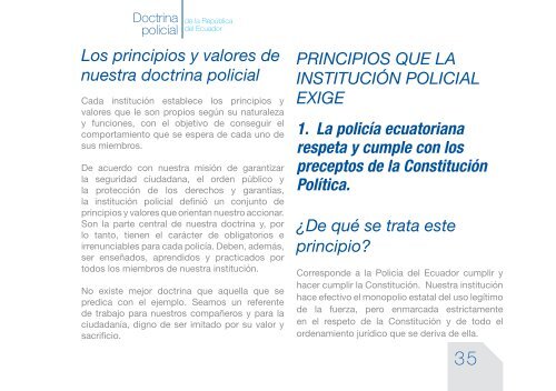Doctrina Policial - Ministerio del Interior
