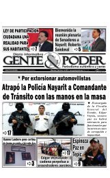 atrapó la Policía nayarit a comandante de tránsito ... - Gente y Poder