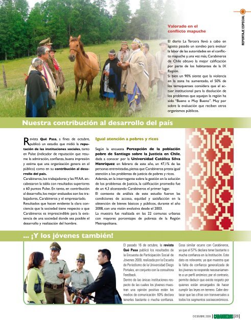 Edición 656 Diciembre 2009 - Revista Carabineros