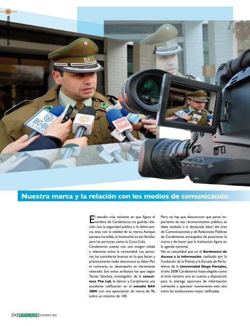 Edición 656 Diciembre 2009 - Revista Carabineros