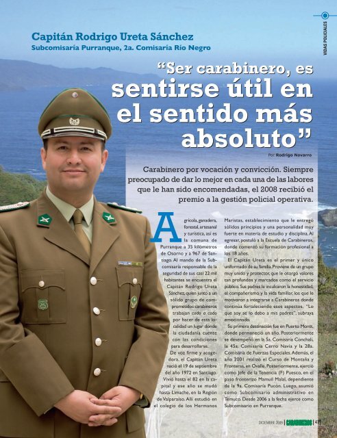 Edición 656 Diciembre 2009 - Revista Carabineros