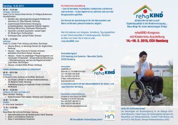 rehaKIND-Kongress mit Kinderreha-Ausstellung 14.–16. 2. 2013 ...