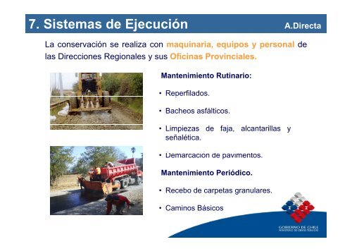 Sistemas de Mantenimiento Vial en Chile - Provias Nacional