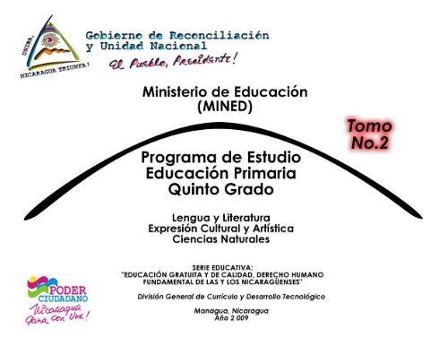 Quinto Grado Tomo No.2 - Portal Educativo Nicaragua Educa