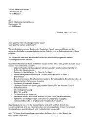 Brief an OB - Realschule Roxel