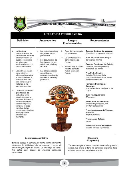 modulo humanidades ciclo iv grado octavo - INSTITUCION ...