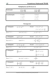 Grundwissen Mathematik7II-III - Staatliche Realschule Vilsbiburg