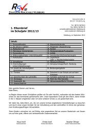 1. Elternbrief im Schuljahr 2012/13 - Staatliche Realschule Vilsbiburg
