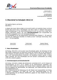 3. Elternbrief im Schuljahr 2012/13 - Staatliche Realschule Vilsbiburg