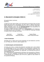 4. Elternbrief im Schuljahr 2010/11 - Staatliche Realschule Vilsbiburg
