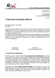 3. Elternbrief im Schuljahr 2009/10 - Staatliche Realschule Vilsbiburg