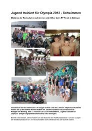 Jugend trainiert für Olympia 2012 - Schwimmen - Realschule Wangen