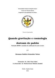 Quando gravitação e cosmologia destoam do padrão - CCE/UFES