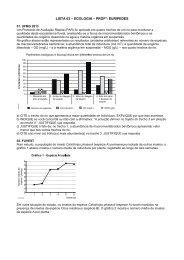 LISTA 03 – ECOLOGIA – PROFº: EURIPEDES