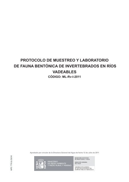 protocolo de muestreo y laboratorio de fauna bentónica de ...
