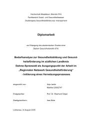 Bedarfsanalyse zur Gesundheitsbildung und Gesundheitsförderung ...