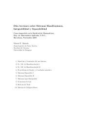 Diez lecciones sobre Sistemas Hamiltonianos, Integrabilidad y ...
