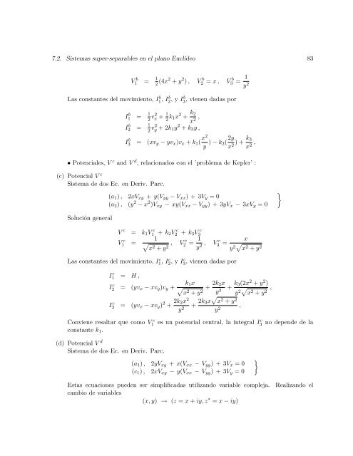 Diez lecciones sobre Sistemas Hamiltonianos, Integrabilidad y ...