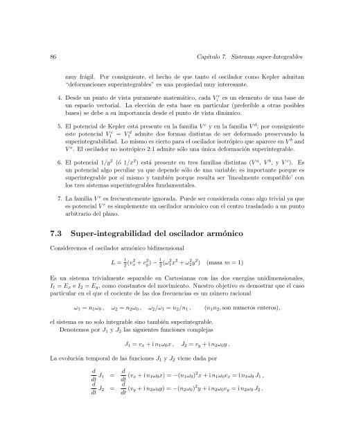 Diez lecciones sobre Sistemas Hamiltonianos, Integrabilidad y ...