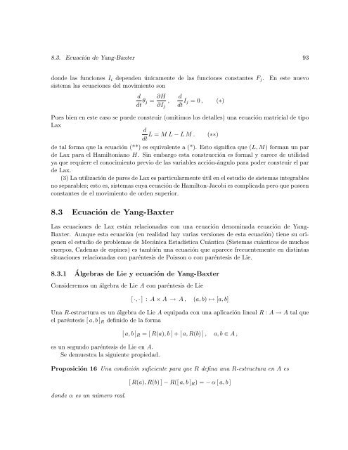 Diez lecciones sobre Sistemas Hamiltonianos, Integrabilidad y ...