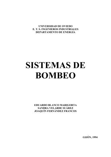 SISTEMAS DE BOMBEO - Universidad de Oviedo