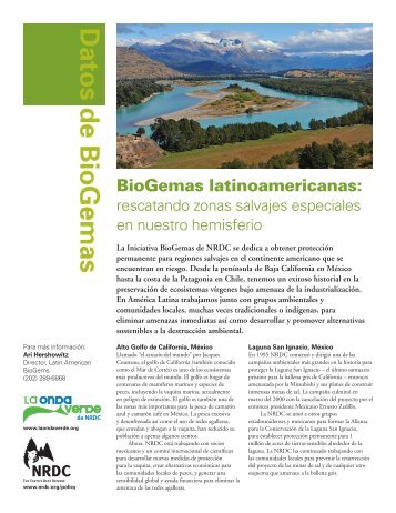 BioGemas latinoamericanas - Natural Resources Defense Council