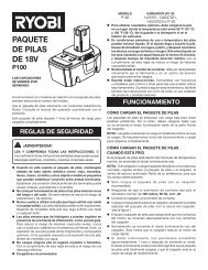 PaqueTe de Pilas de 18V P100 - Ryobi