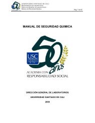 MANUAL DE SEGURIDAD QUIMICA - Universidad Santiago de Cali