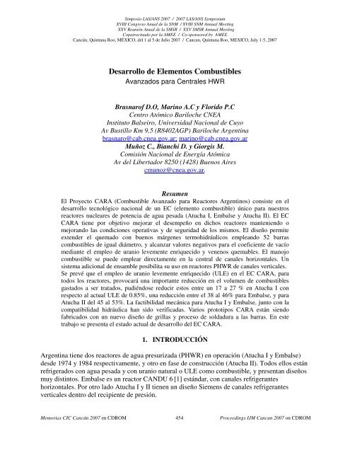 Desarrollo de Elementos Combustibles - LAS-ANS