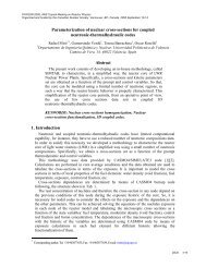 Parameterization of Nuclear Cross-sections for Coupled Neutronic ...