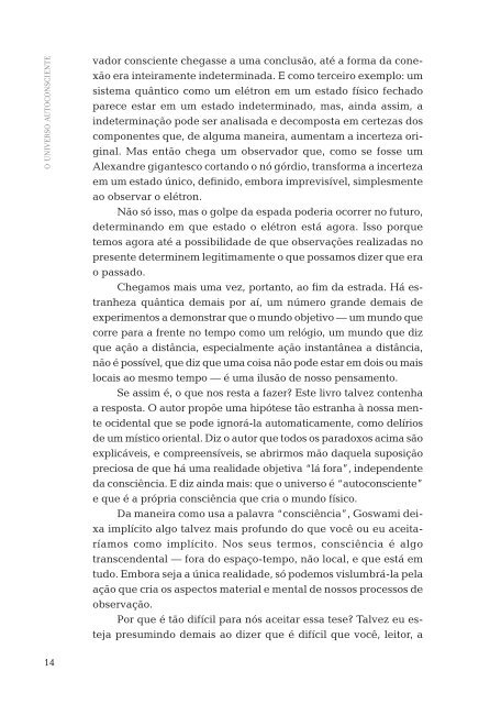 O UNIVERSO AUTOCONSCIENTE - Editora Aleph