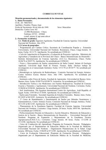 CV Juan Prause.pdf - Facultad de Ciencias Agrarias - Universidad ...
