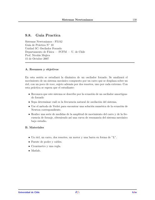 FIA2 - SISTEMAS NEWTONIANOS Semestre 2007-2 Profesores ...