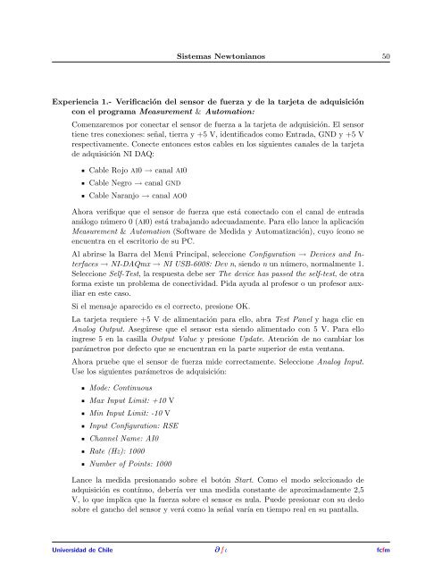 FIA2 - SISTEMAS NEWTONIANOS Semestre 2007-2 Profesores ...