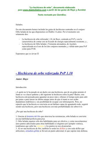 Versión PDF - Diablo 2 Latino