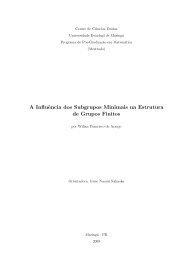 A Influência dos Subgrupos Minimais na Estrutura de ... - PMA - UEM