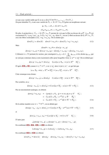 TH`ESE ´Etude des Orbites Nilpotentes par l'Application de Springer ...