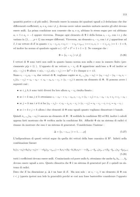 Algebre di Lie semisemplici, sistemi di radici e loro classificazione
