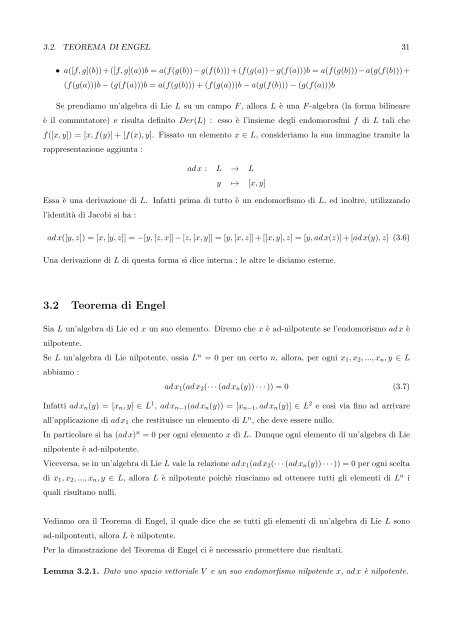 Algebre di Lie semisemplici, sistemi di radici e loro classificazione
