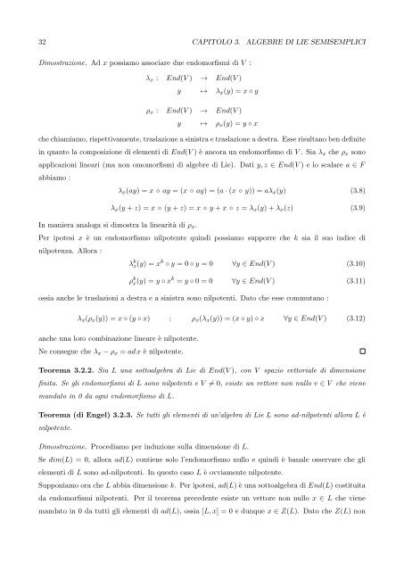 Algebre di Lie semisemplici, sistemi di radici e loro classificazione