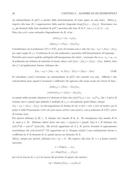 Algebre di Lie semisemplici, sistemi di radici e loro classificazione