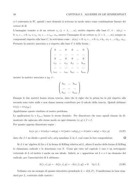 Algebre di Lie semisemplici, sistemi di radici e loro classificazione